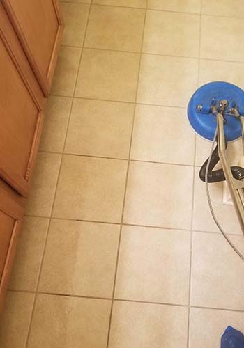stained tile grout cleaning
